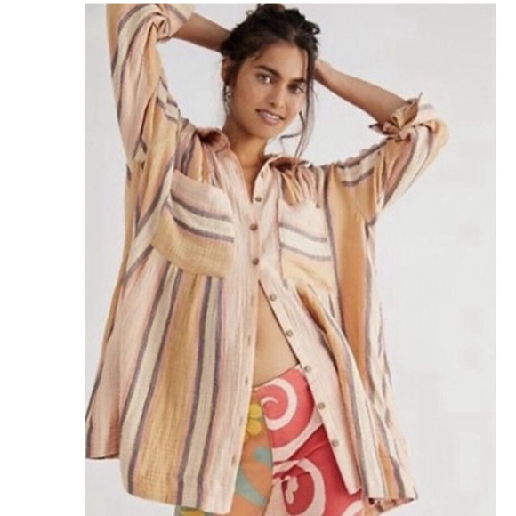 Free People The Voyage Shirt Dress - Picture 1 of 7